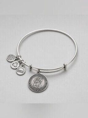 ALEX AND ANI Saint Christopher Charm Bracelet EUC